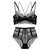 Lace ultrathin brassiere and waist-high panties push up beauty back pack women sexy underwear lingerie bra set transparent