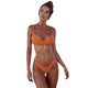 Lefeel 2019 Sexy Bikini Set Women Swimsuit Solid Bikini Backless Swimwear Low Waist Bathing Suit Female Brazilian Biquini