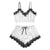 Lingerie Sexy Bra Set Women's Sleepwear Sleeveless Strap Lace Trim Satin Cami Tops Pajama Sets Bras Women Brief Sets 661BRS10