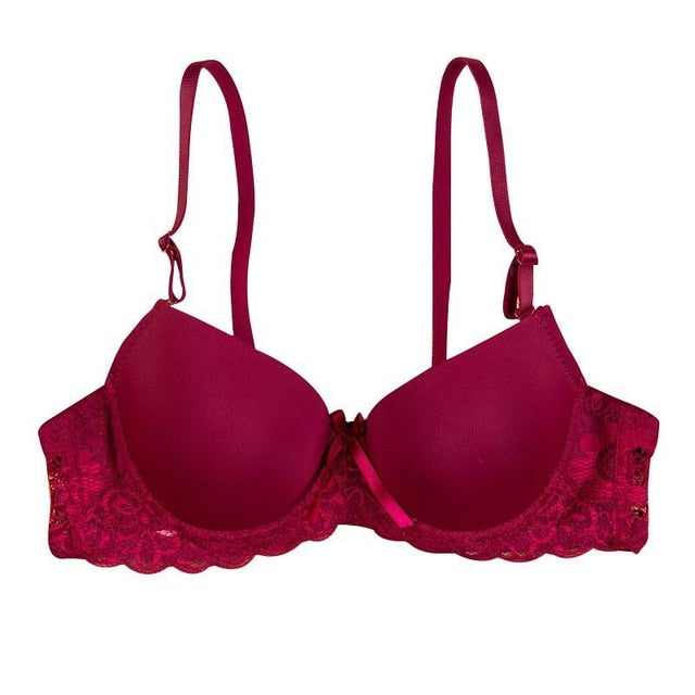 FallSweet Seamless Push Up Bras for A B C cup No wire Plunge