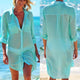 Long Crochet Beach Cover up Robe Tunics for Beach