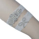 Wedding Garter Bridal Garter Handmade With Pearl Beads and Clear Rhinestones