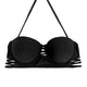 Women Solid Sexy Bandeaus Bikini Top