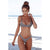 Solid Bikini Set Push-up Unpadded Bra Swimsuit Swimwear