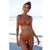 Solid Bikini Set Push-up Unpadded Bra Swimsuit Swimwear