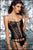Black Overbust Corset Bustier Top Women Shaper