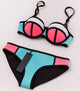 100% Real Neoprene bikini PUSH UP Padded Women Bikini Set