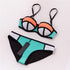 100% Real Neoprene bikini PUSH UP Padded Women Bikini Set