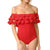 One Piece Ruffle Swimwear Female One-Piece Suits