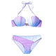 Push Up Two-Piece Suit Swimwear Gradient Color Beachwear