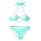Push Up Two-Piece Suit Swimwear Gradient Color Beachwear