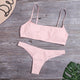 Minimalism Le Sexy Micro Bikini Set 2019 Solid Swimwear Brazilian Bikinis Thong Beach Wear Woman Swimsuit Bathing Suit biquini