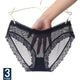 Multipack Panties 3 Pcs Sexy transparent Panties For Women Lace Plus size Briefs Low-Rise Fashion Mesh Panty Ladies Underwear