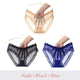 Multipack Panties 3 Pcs Sexy transparent Panties For Women Lace Plus size Briefs Low-Rise Fashion Mesh Panty Ladies Underwear