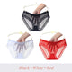 Multipack Panties 3 Pcs Sexy transparent Panties For Women Lace Plus size Briefs Low-Rise Fashion Mesh Panty Ladies Underwear