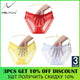 Multipack Panties 3 Pcs Sexy transparent Panties For Women Lace Plus size Briefs Low-Rise Fashion Mesh Panty Ladies Underwear