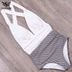 NAKIAEOI 2019 Sexy New One Piece Swimsuit Plus Size Swimwear Women High Waisted Bathing Suits Beachwear Backless Swim Wear S~2XL