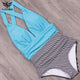 NAKIAEOI 2019 Sexy New One Piece Swimsuit Plus Size Swimwear Women High Waisted Bathing Suits Beachwear Backless Swim Wear S~2XL