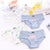 New 4pcs Teenage Flamingos Underpants Young Girl Briefs Comfortable Cotton Panties Kids Underwear B807