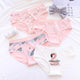 New 4pcs Teenage Flamingos Underpants Young Girl Briefs Comfortable Cotton Panties Kids Underwear B807