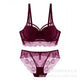 New Style Women's Underwear Green Color Push-up Temptation Bra Set Sexy Lace Adjustable  Lingerie Set Free Shipping