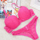 New Comfort Push-Up Deep V Bra Set