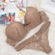 New Comfort Push-Up Deep V Bra Set