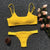 Women Swimsuit Bikini High Cut Sexy Thong Swimwear