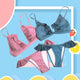New Women Ruffled Solid Color Split Swimsuit