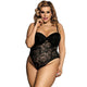 Plus Size Body Women Embroidery Push-up Cup Playsuits And Jumpsuits