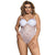 Plus Size Body Women Embroidery Push-up Cup Playsuits And Jumpsuits