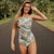 One Piece Swimsuit Cross Back Swimwear