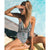 One Piece Swimsuit 2018 Sexy Swimwear Women Bathing Suit Swim Vintage Summer Beach Wear Print Bandage Monokini Swimsuit