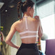 Oyoo Double Layer Pink Sports Bra Women Cropped Athletic