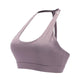 Oyoo Double Layer Pink Sports Bra Women Cropped Athletic