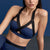 Oyoo V neck Sexy Army Green High Impact Sports Bra Wide Shoulder Straps Pink Workout Yoga Bra Top Contrast Gym Tank Tops