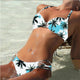 Women Push Up Bikini Coconut Tree Print Swimwear