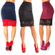 High Waist Short Lace Knee-Length Pencil Skirt