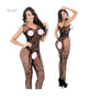 Plus Size Mesh Body Stocking Open Crotch Sexy Lingerie