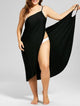 Plus Size Pareo Beach Cover Up Wrap Dress Bikini Swimsuit