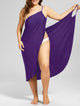 Plus Size Pareo Beach Cover Up Wrap Dress Bikini Swimsuit