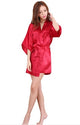 Plus Size S-Long Robe Sexy Lingerie Hot Nightgown with Belt