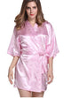 Plus Size S-Long Robe Sexy Lingerie Hot Nightgown with Belt