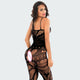 Plus Size Body Stocking Fishnet Open Body