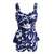 Plus Size Two-Piece Swimsuit Lady printed Tankini Swimdress