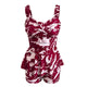 Plus Size Two-Piece Swimsuit Lady printed Tankini Swimdress