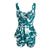 Plus Size Two-Piece Swimsuit Lady printed Tankini Swimdress
