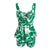 Plus Size Two-Piece Swimsuit Lady printed Tankini Swimdress
