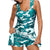 Plus Size Two-Piece Swimsuit Lady printed Tankini Swimdress