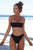 Popular Women Bandeau Bikini Set Push-Up Swimwear